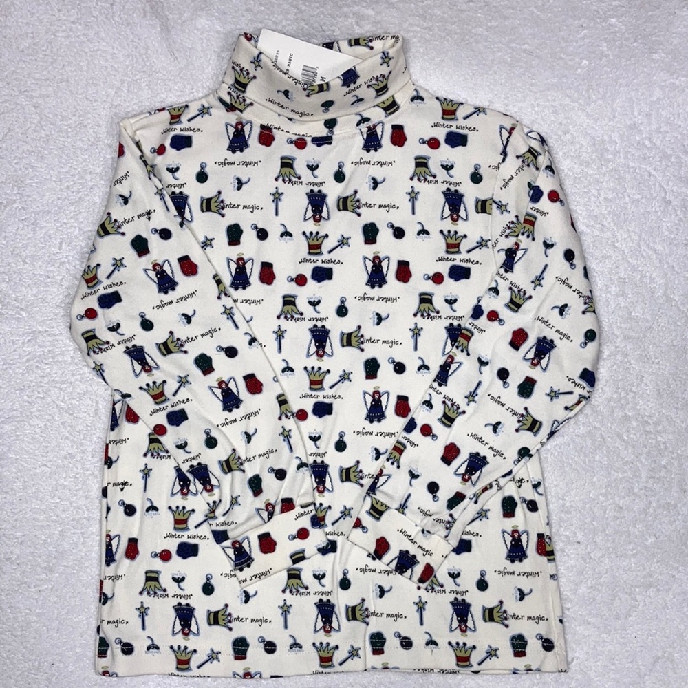 NWT vintage eagles eye Christmas turtleneck girls medium